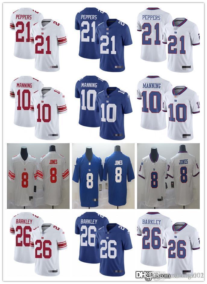 

Mens Womens Youth New York Giants 10 Eli Manning White 26 Saquon Barkley Blue 21 Jabrill Peppers Football Jersey 8 Daniel Jones, Black;red