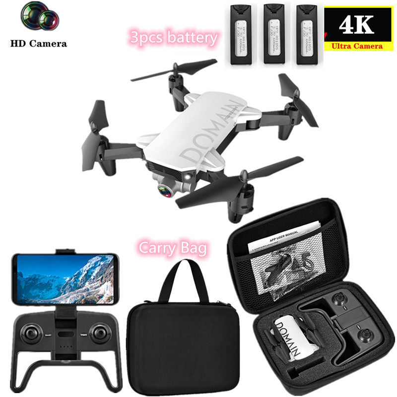 

4K Foldable WIFI FPV RC Drone With 3pcs battery 360 degree Rolling 12mins flight One Key Return Headless Mode Altitude Hold toy, No camera1