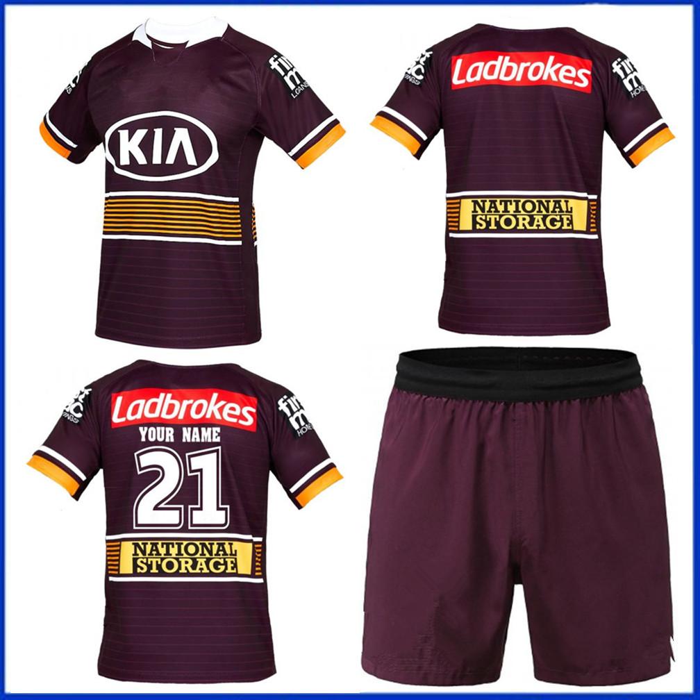 

2021 BRISBANE BRONCOS HOME RUGBY JERSEY size S--L-XL-XXL-3XL-4XL-5XL, Black