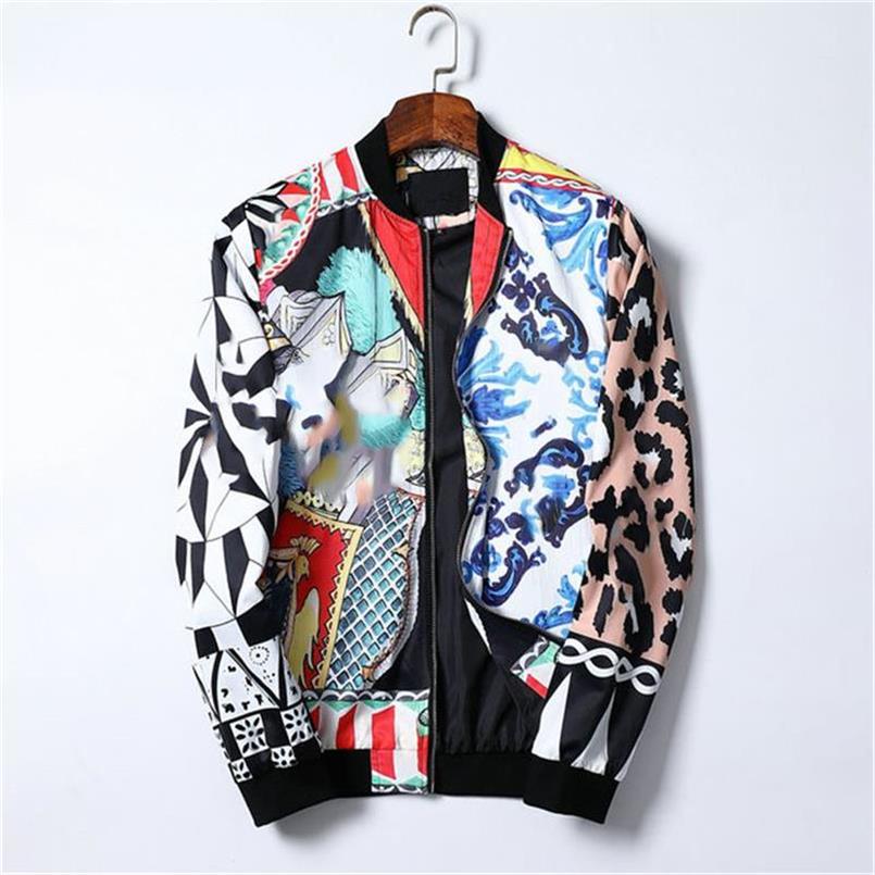 

Classic print men's jacket INSTAGRAM fashion hoodie Trench Designer Women's casual dust-proof Clothing Fall personality Charm Zpper Coat Asian size -3XL AB18