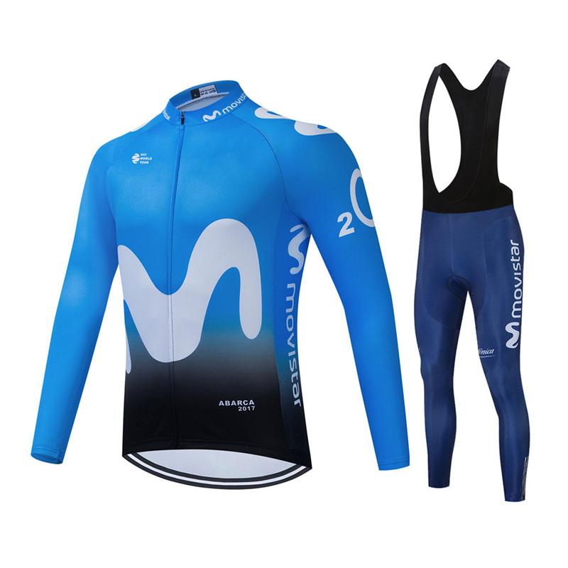 

Racing Sets 2021 Team Long Sleeve Cycling Jerseys Ropa Ciclismo Maillot Bicycle Clothing Breathable Mtb Bike Clothes, Black;blue