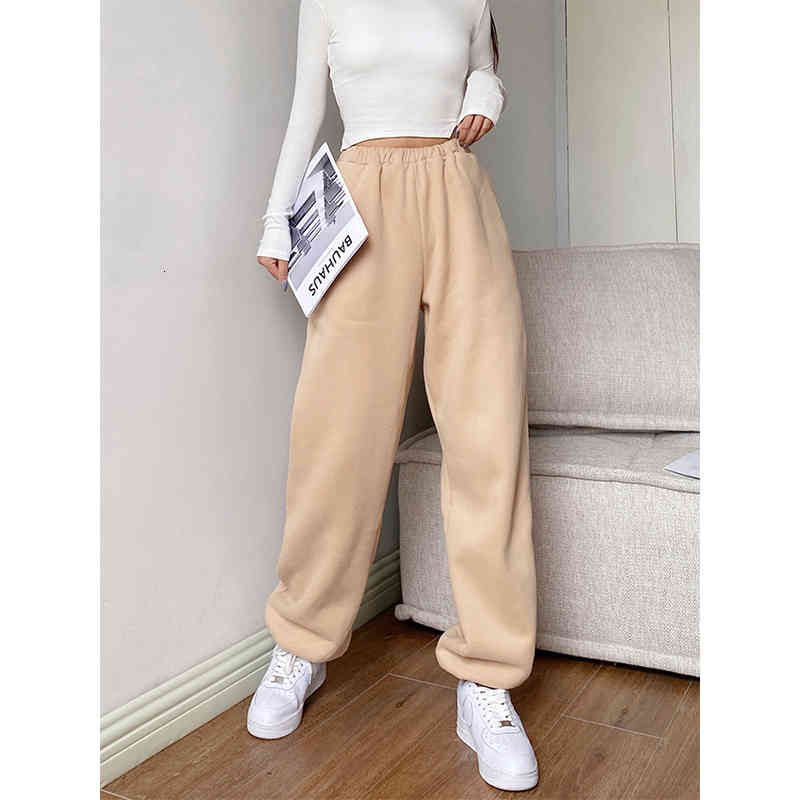 

women's pants & capris sweatpants women baggy wide leg sport oversized joggers streetwear spring autumn high waisted loose hip tro, Black;white