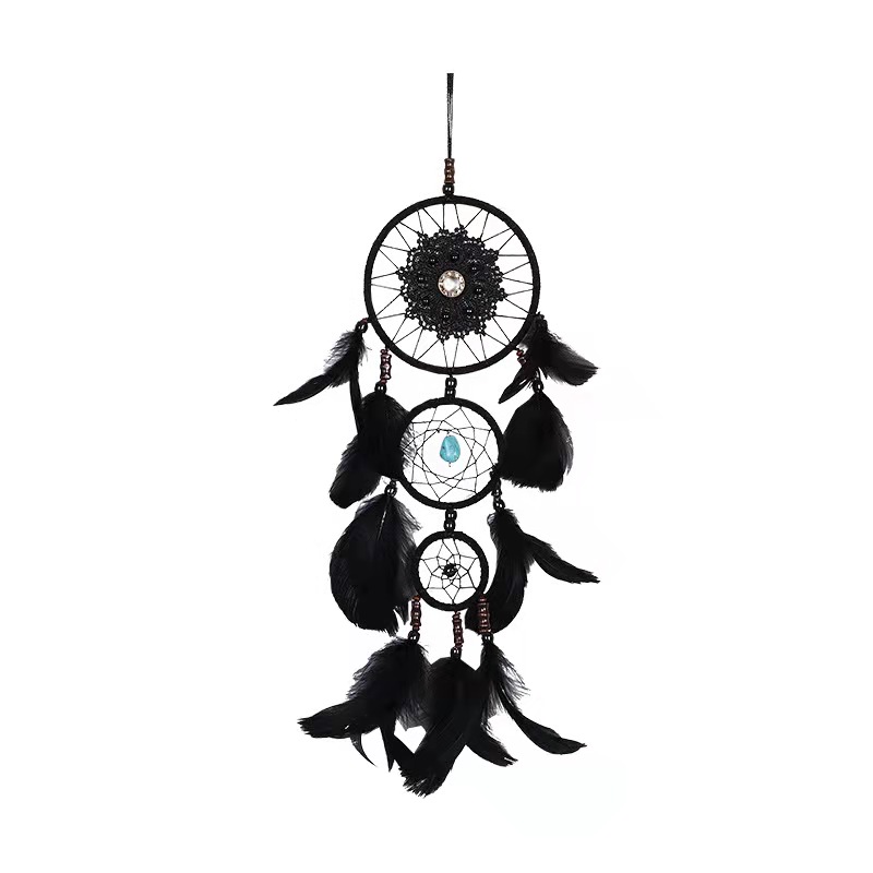 

Third Ring Feather Dream Catchers Wall Hanging Room Car Home Decor Dreamcatcher Ornament Valentine's Day Gifts