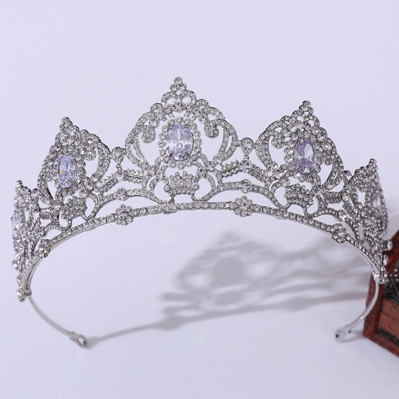 

Hair Clips & Barrettes Baroque Luxury Crystal Bride Crown Rhinestone Party Prom Diadem Headband Wedding Accessories Bridal Tiara Vintage Hea, Golden;silver