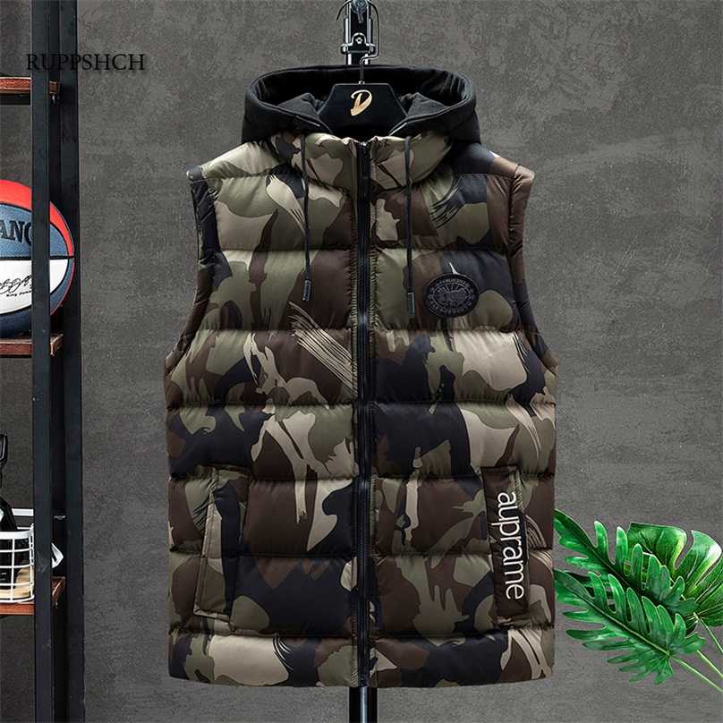

Men Autumn and Winter Cotton Vest Camouflage Vest Women Outdoor Elastic Warmth Winter Windproof Warm Jacket Oversize 211111, 6700 blue