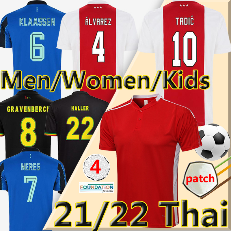 

MEN WOMEN KIDS KIT soccer jerseys 21/22 fans player version KLAASSEN ÁLVAREZ BERGHUIS camiseta fútbol NERES 2021 2022 TADIC TAGLIAFICO ANTONY CRUYFF maillot de foot, 21-22 third woman