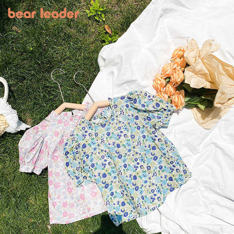 

Bear Leader Girls Summer Clothing Sets Korean Fashion Baby Girl Casual Floral Shirts And Skirts Outfits Kids Clothes 1-7Y 210708, Ah2272pink