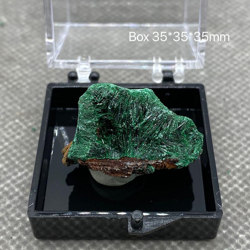 

Other Natural Green Malachite Raw Stone Beautiful Needle-shaped Plus Velvet Quartz Mineral Specimen Healing Home Decor