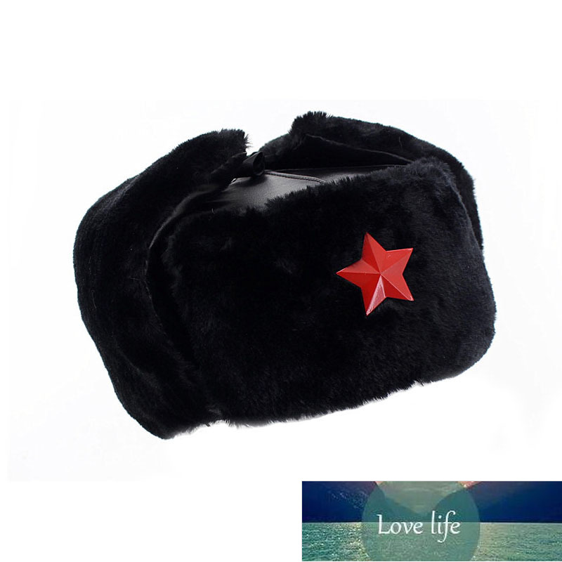 

Winter Bomber Hats for Men Women Faux Leather Pilot Russia Trapper Cap Warm Fleece Ear Flap Ushanka Factory price expert design Quality Latest Style Original Status, As pic
