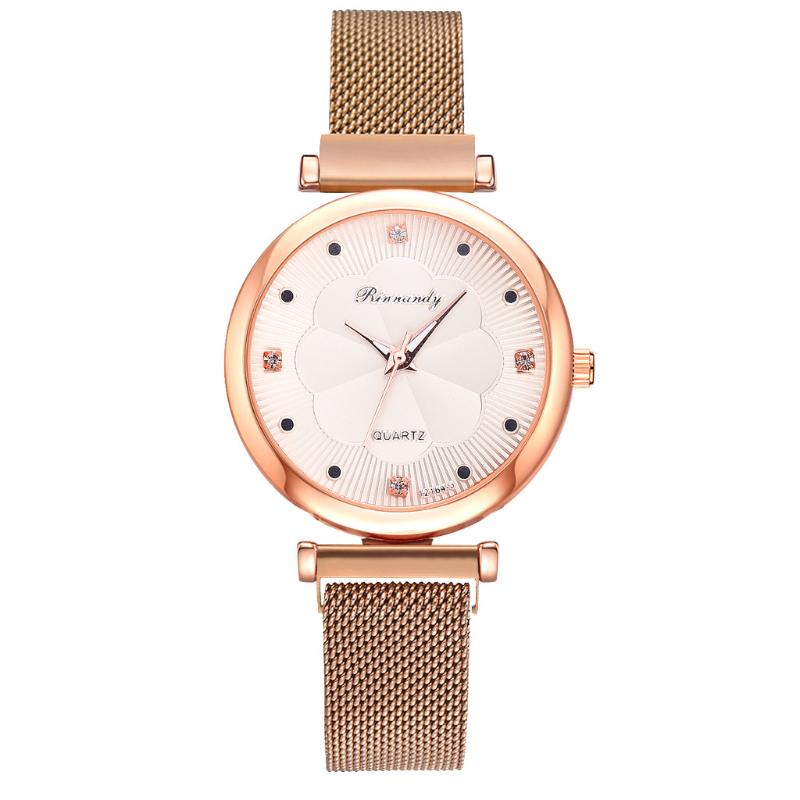 

Wristwatches Luxury Rose Gold Watch Women Watches Ladies Creative Steel Women's Bracelet Female Clock Relogio Feminino Montre Femme