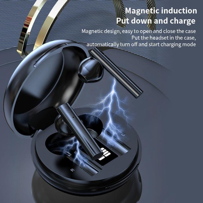 

X10S TWS Bluetooth Earphones Mini Twins Sport Headphone In-Ear Headset Double Wireless Earbuds Cordless With Charging, Black