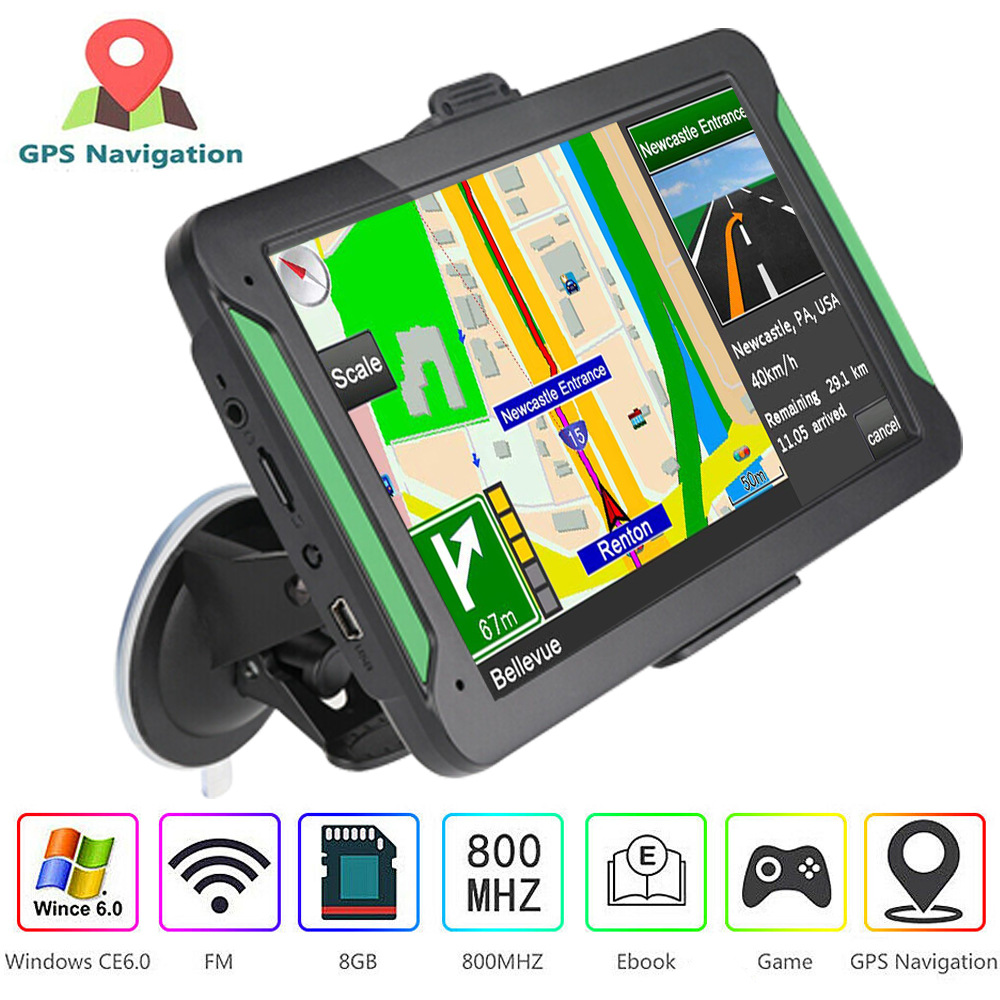 

7 inch car GPS navigator capacitive screen 8G 256MB MP3/MP4 voice driving