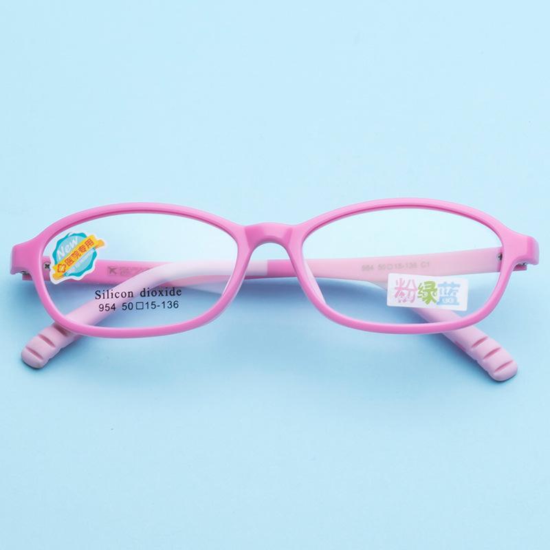 

Fashion Sunglasses Frames High Quality Children's Glasses Silicone Prescription Tr90 Frame Optical Small Myopia 54