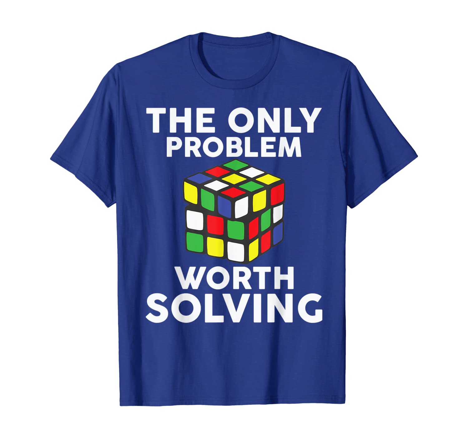 

funny rubix cube problem solver men women humor gifts shirt, White;black