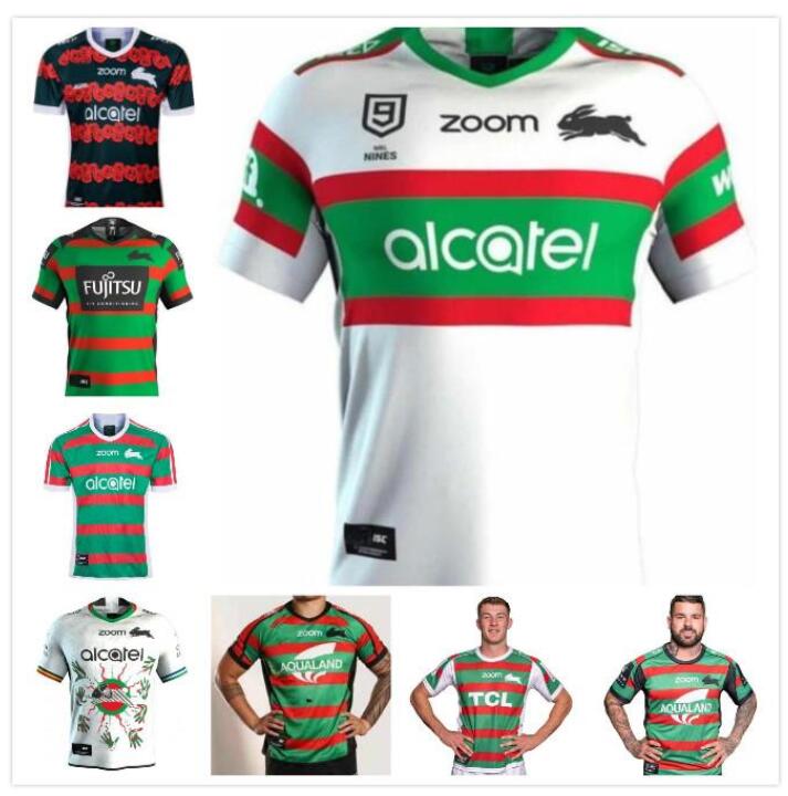 

2021 South Sydney Rabbitohs Home ANZAC Rugby Jersey 20 21 NRL League jerseys Australia maillot de shirtS-5XL, Black;yellow
