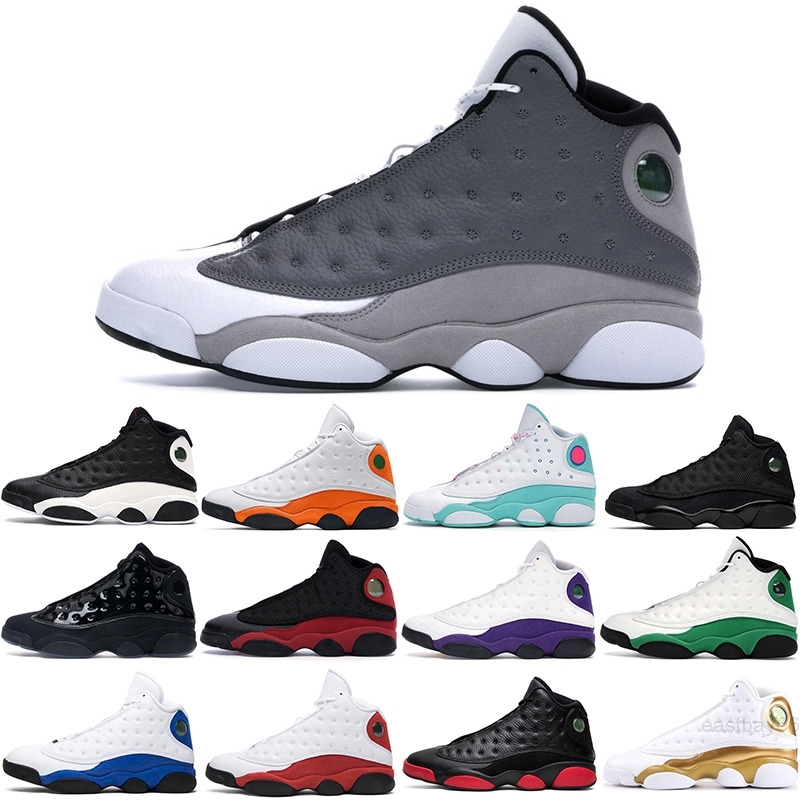 

Red Flint Jumpman 13s Basketball Shoes for Men Women 13 Hyper Royal Court Purple #14 Aurora Green Olive Black Cat Mens Trainers Sports, #1