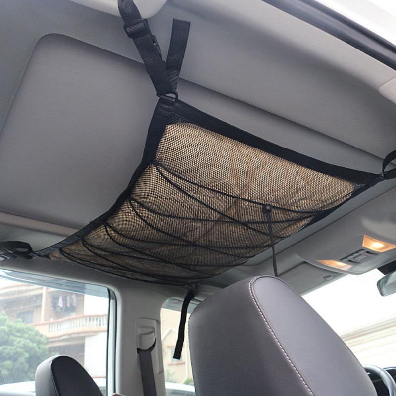 

Car Organizer Portable Roof Storage Net Internal Cargo Bag Sundries Trunk Pouch