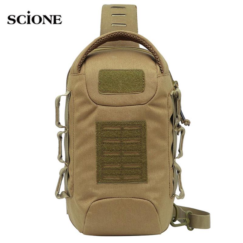 

OutdoorTactical Chest Backpack Nylon Waterproof Breathable Defence Scrape Wear Resisting Multifunction Tactic Package X256A Outdoor Bags