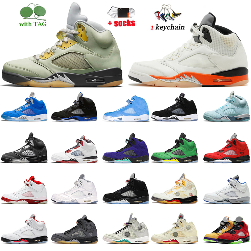 

Top Quality Basketball Shoes Air Jordan 5 Sneakers Jumpman 5s Women Mens Retro Shattered Backboard Jade Horizon UNC Florida Gators Oreo 2021 Bluebird Trainers, C8 bluebird 40-47