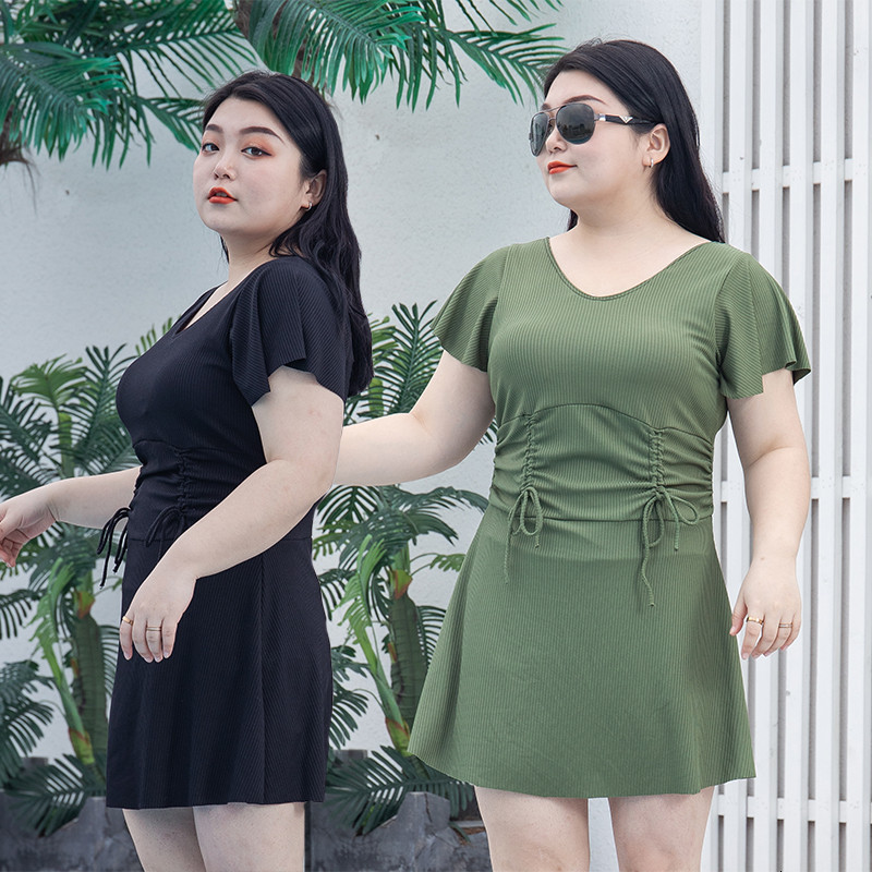 Women&#039;s Mother&#039;s Swimsuit Belly Covered Show Thin Conservative Conjoined Middle-aged and Old People&#039;s Spring Bathing Suit Large Si-image-673363018