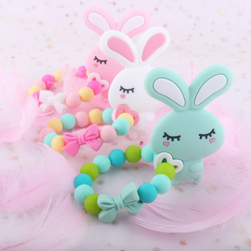 

Pacifiers# Fashion Baby Nipples Pacifier Clip Chain Infant Boys Girls Cute Cartoon Bear Toys Teether Holder