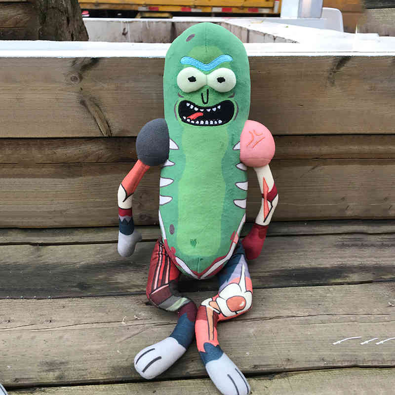 

& Animals Season 2 Scientist Rick 45CM cotton Plush Stuffed Toy cute morty high quality bed pillow home decoration children birthday gift Q1215, 45cm rick