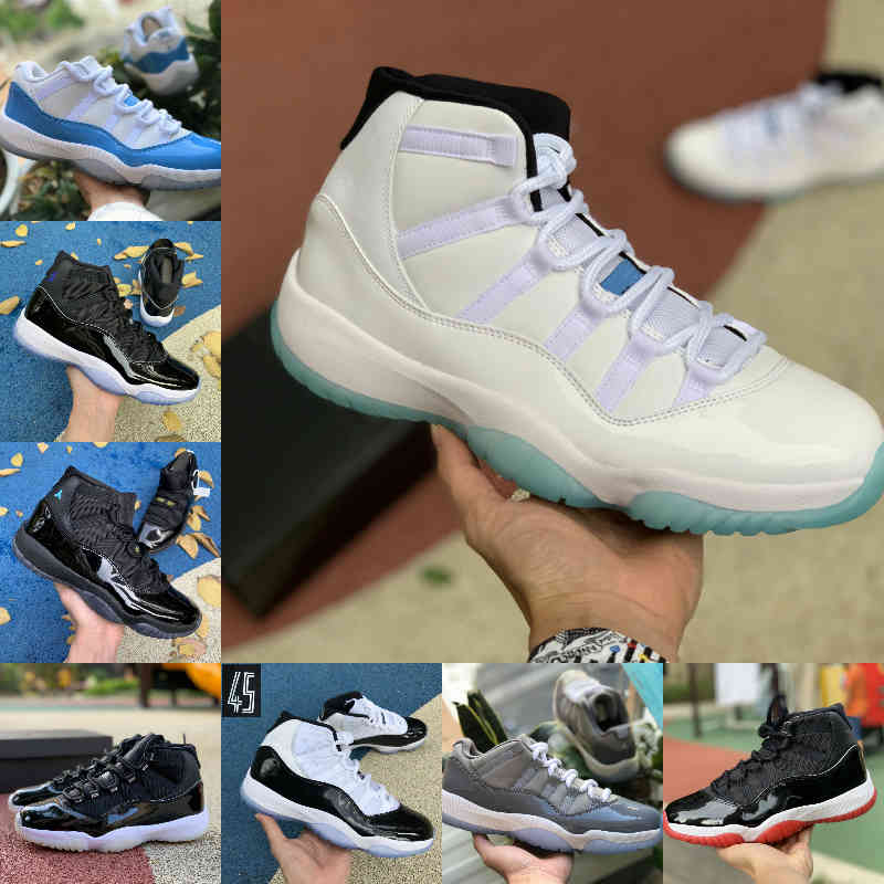

2021 Jubilee Pantone Bred High 11 11s Basketball Shoes Legend Blue JORDÁN 11 Midnight Navy Space Jam Gamma Blue Easter Concord 45 Low Columbia White Red Sneakers, M3011