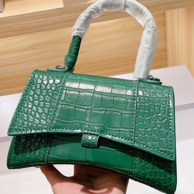 

2021 women handbags Hourglass bag big B classic Crocodile pattern Cross body-bag lady Fashion Handbag Cross-body-bag Luxury Designer ladies Shoulder bags, Color w