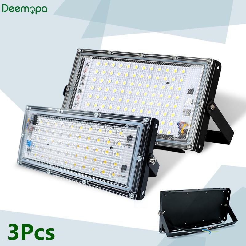 

3pcs/lot Led Flood Light AC 220V Outdoor Floodlight Spotlight IP65 Waterproof 30W 50W 100W Street Lamp Landscape Lighting Floodlights