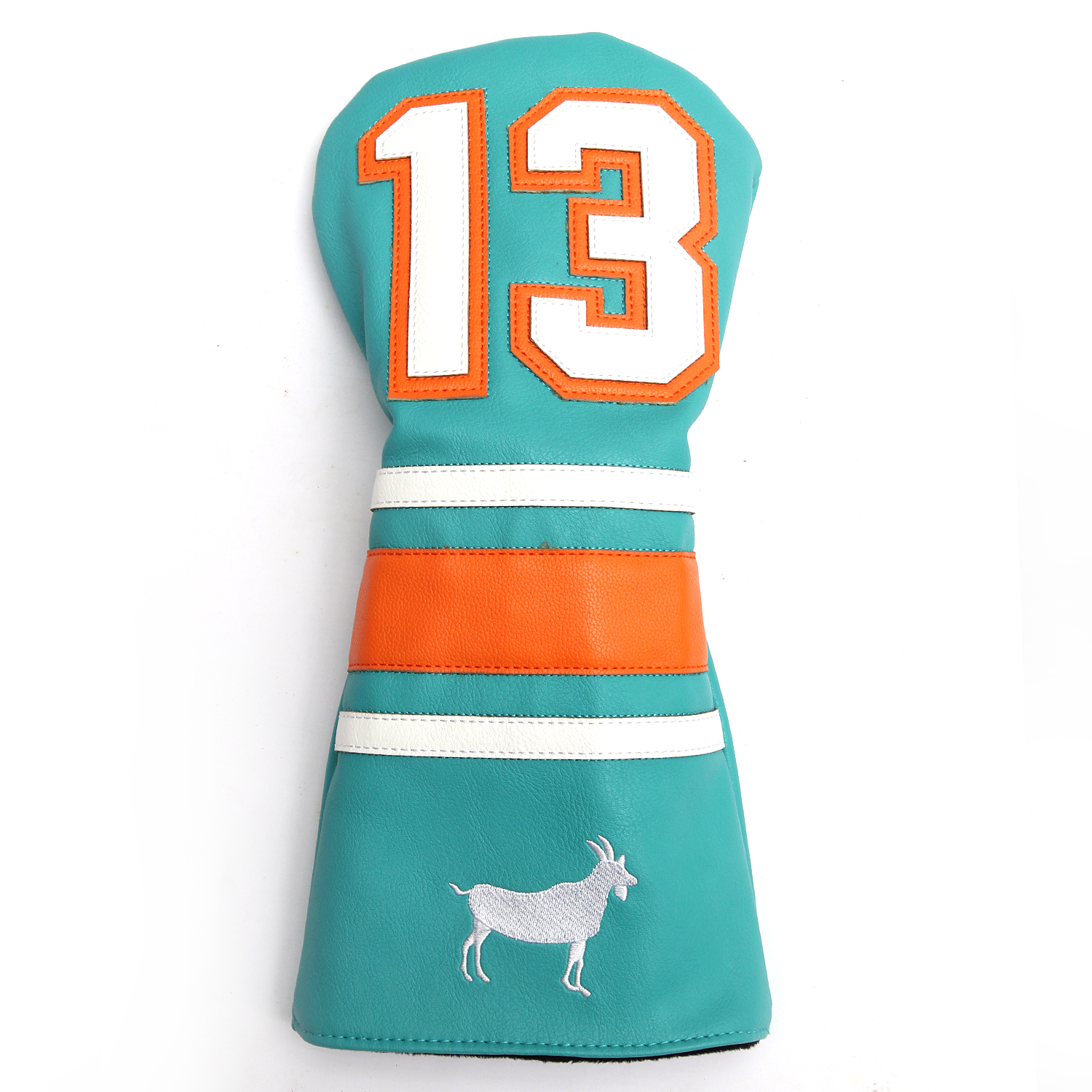 

Green Number Design PU Leather Golf Club Headcover Black White covers for 400CC, 420CC, 440CC, 460CC,500CC Driver