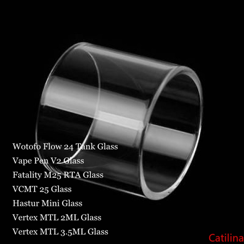 

Replacement Pyrex Glass Tube For Wotofo Flow 24 Vape Pen V2 Fatality M25 RTA VCMT 25 Hastur Mini Vertex MTL 2ML 3.5ML Tank Atomizer