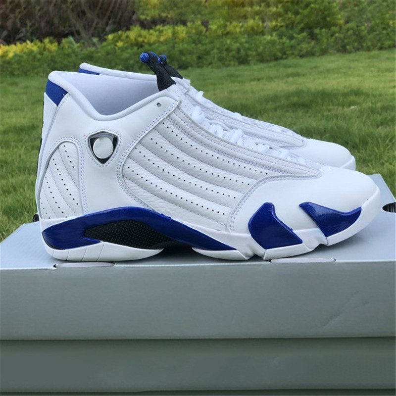 

Basketball Shoes Hyper Royal 14 14s Men White blue Yellow Candy Cane Red Black Mens Trainer Sports Athletic Sneakers Size 41-47 Wholesale