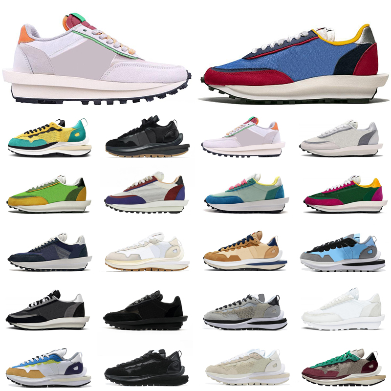 

mens waffle vaporwaffle casual shoes Fragment Blackened Blue Pine Green Bright Citron men women trainers sports sneakers, #7