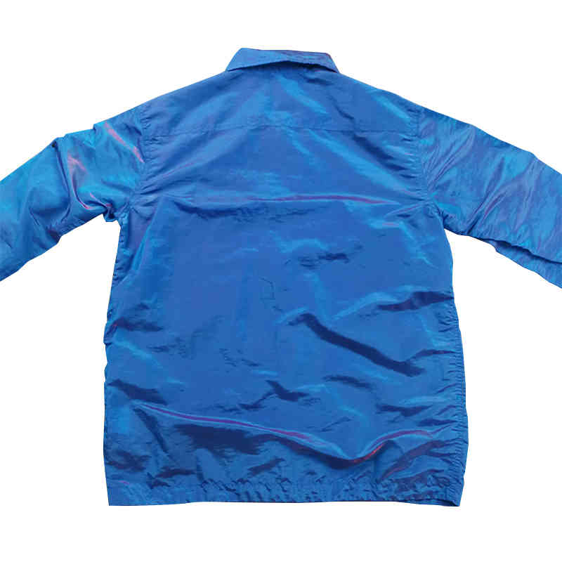 

Men's Jackets and FW Spring autumn men's jacket metal nylon colorful technology fabric Lapel coat Cool zipper jackets TMDQ, Navy blue