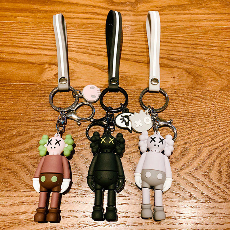 

Kaws Doll Designer Keychain Toys Phone Straps Fashion Sesame Street Keys Chain Accessories PVC Action Figures Bag Charms Car Key Rings Holder BX007