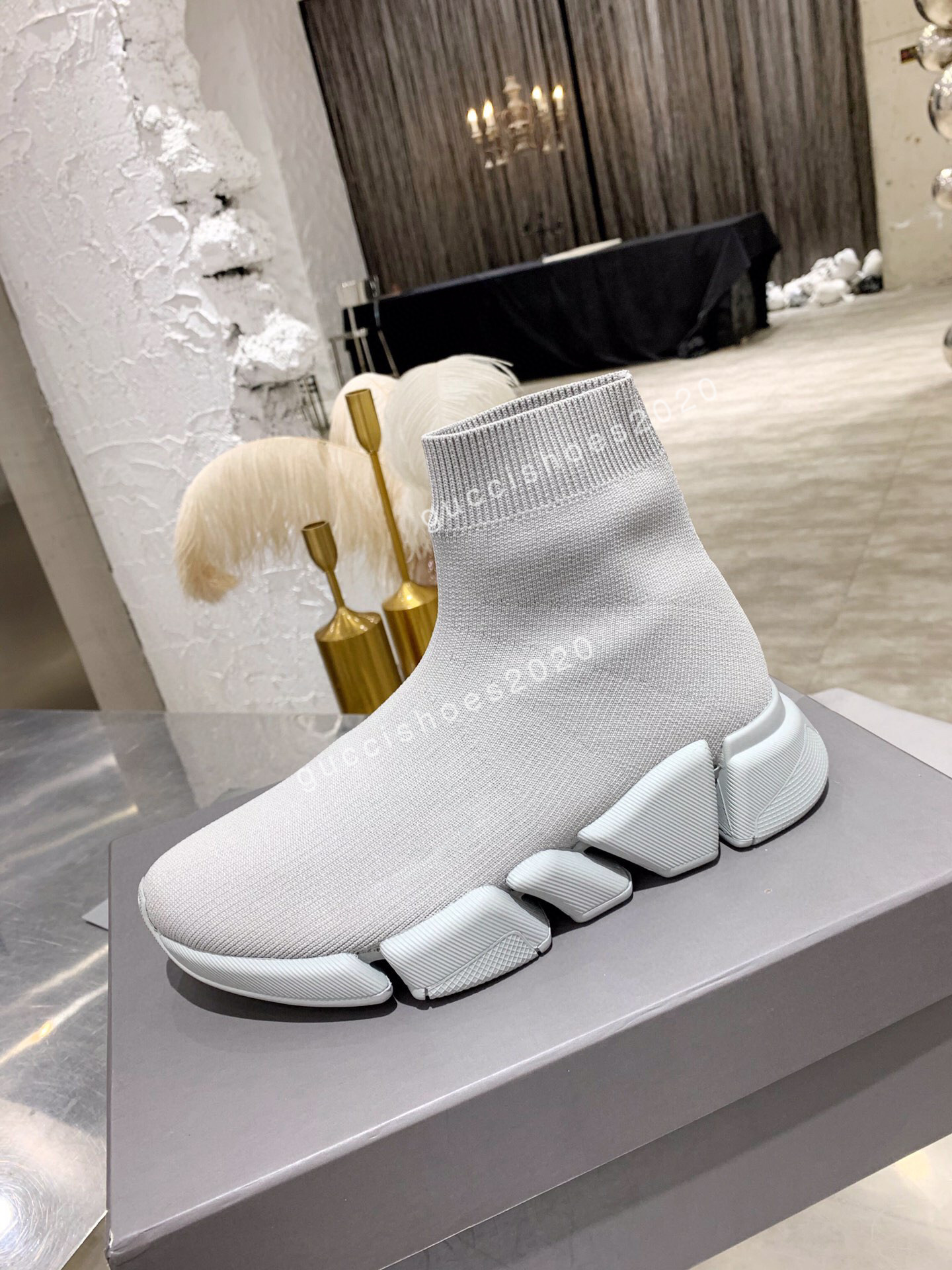 

2022 Designer Sneakers Socks Shoes Casual Brand Boots Rainbow Trainers New Paris Fashion Soled Women Man Hight Increasing Vintage Old Dad Top Quality, 05