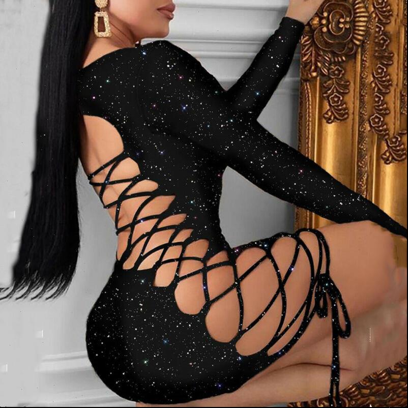 

spring women dress gown black long sleeve lady bodycon hollow short dresses party night club summer vestido, Black;gray