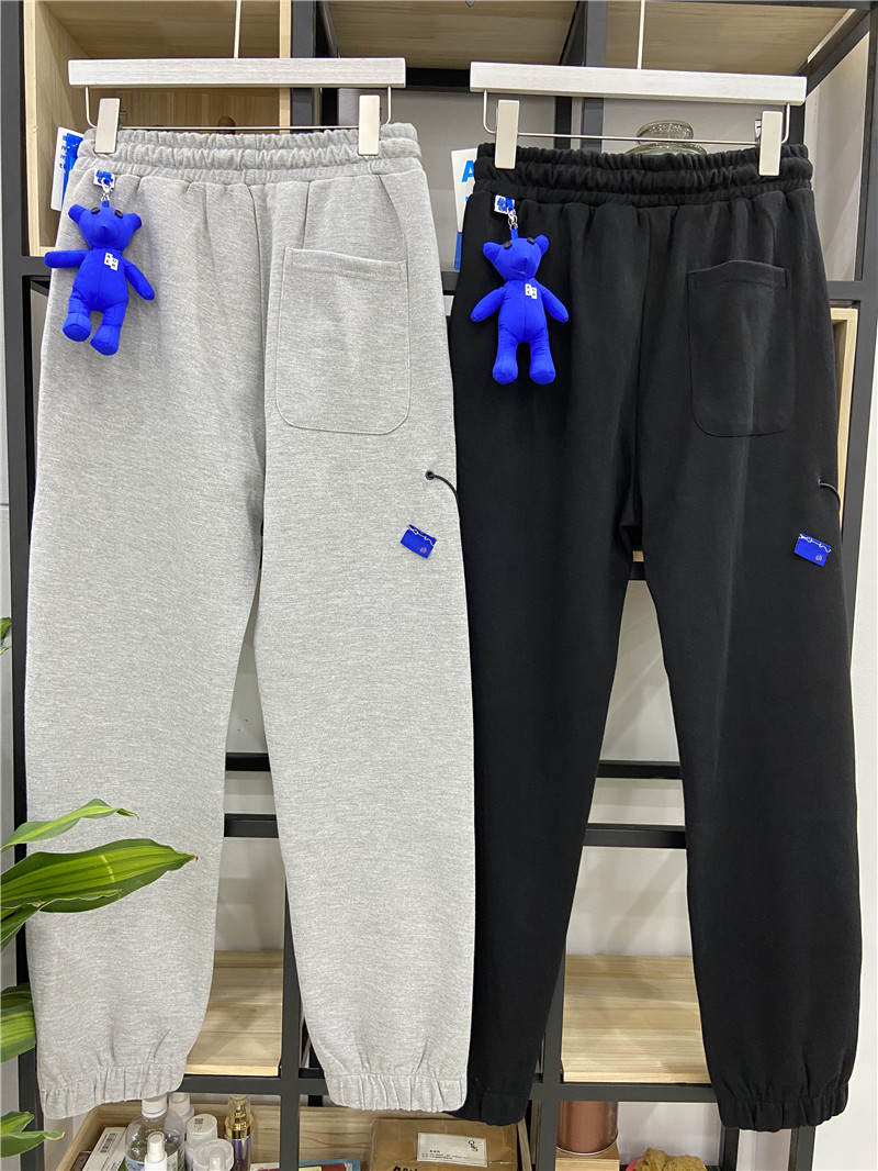 

Movable PANTS Men Women High Quality Jogger Sweatpants Black Grey, Gray