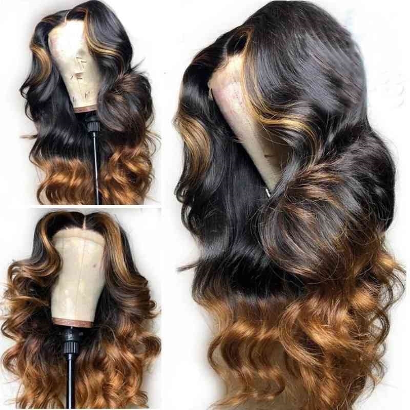 

women's 2021 long new personality medium length bangs gradual curly hair chemical fiber wig set, Red