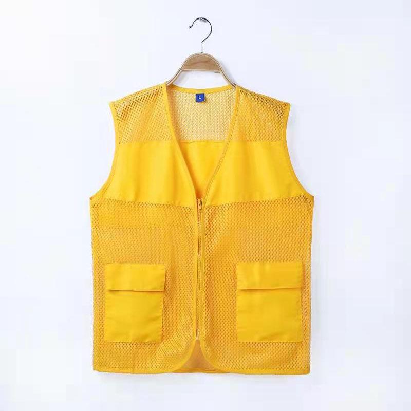 

Men' Tank Tops 2021 Custom Design Multi-pocket Mesh Vests Print Logo Men Woman High Visibility Safety Vest Work Workwear Uniform, White;black