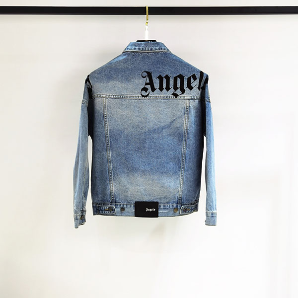 

20SS topPalmi mens jackets Couple style denim jacketss with back print bomber jacket Designers Men S Clothing High Quality Brand coat1 fashion hombre, Black;brown