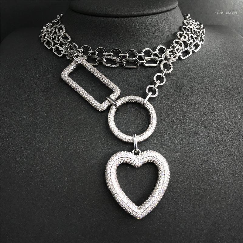

Chains S925 Sterling Silver December Heart-shaped Chain Necklace Women's Luxurious Fashion Temperament Sweater