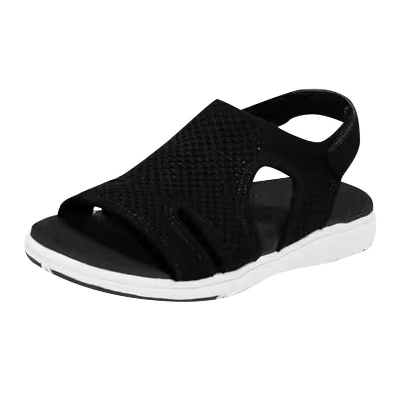 

Sandals Summer Shoes Woman Flat Platform Women Soft Casual Open Toe Gladiator Wedges Slippers Paste Strap D4