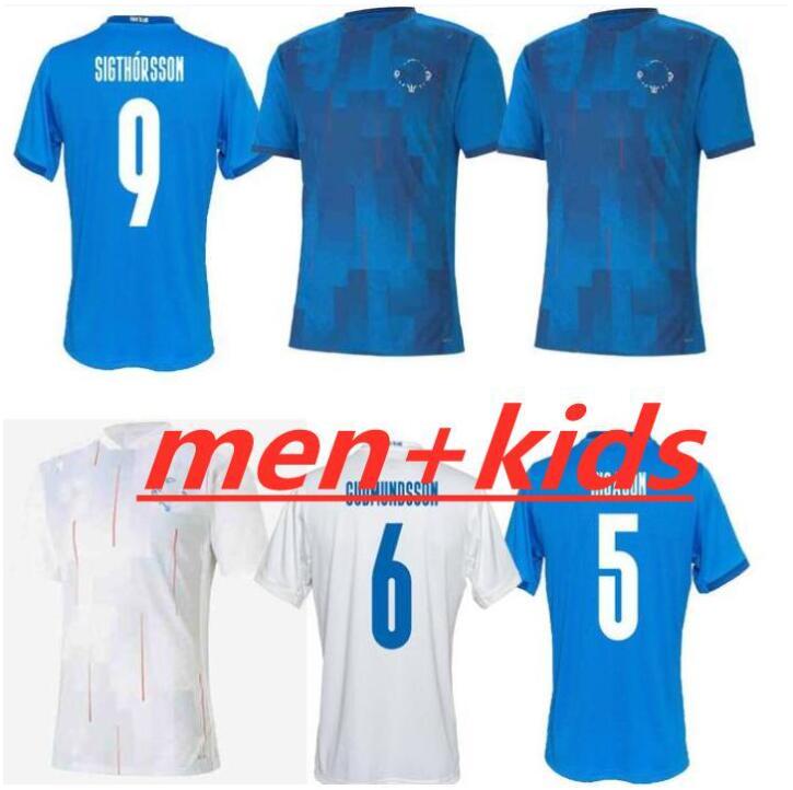 

20-21 Iceland Soccer Jersey Home away Kit R.GUDMUNDSSON SIGTHÓRSSON INGASON GUNNARSSON FINNBOGASON Football Shirt ., Yellow