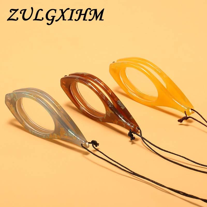 

Unisex Fashion Reading Glasses Men And Women Adjustable Hanging Neck Front Rim Eyeglasses Sunglasses
