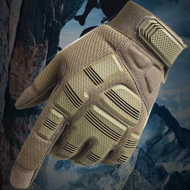 

Sports Gloves Army Paintball Shooting Hunting Combat Anti-Skid Full Finger Men 6 Colors Outdoor Sport Tactical, Black
