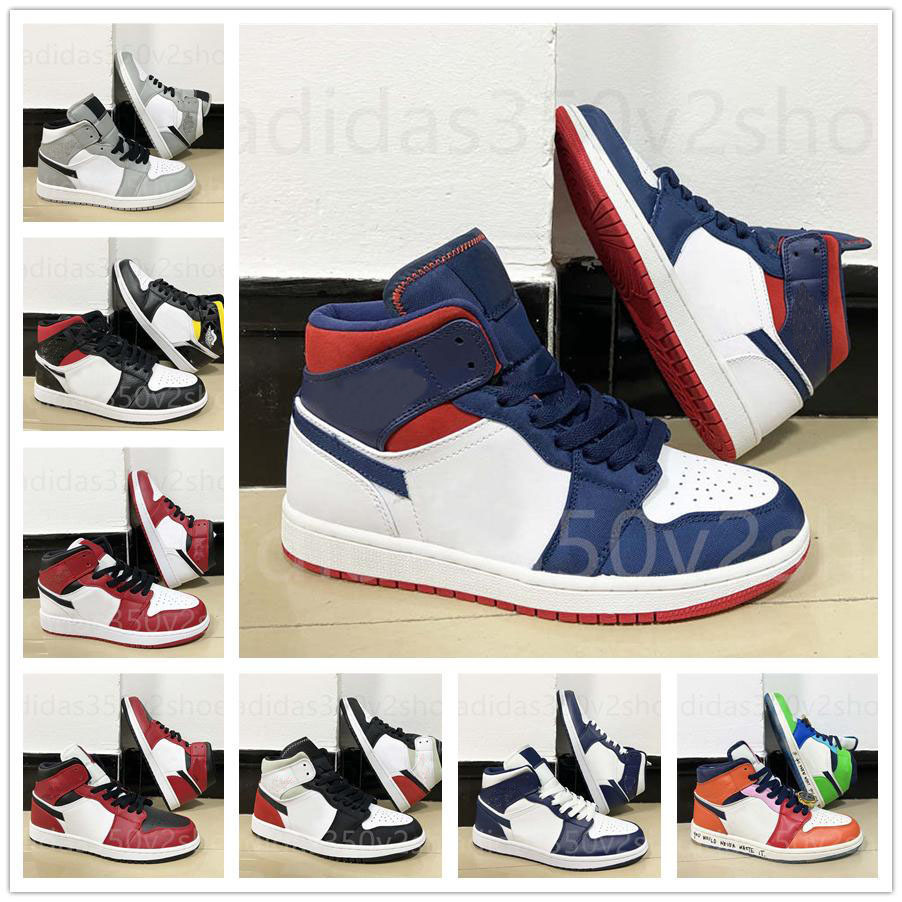

1S Jumpman 1 Mid SE Fearless Melody Ehsani Banned Chicage Black Toe Obsidian independence Day Game Time Men Women Basketball Shoes