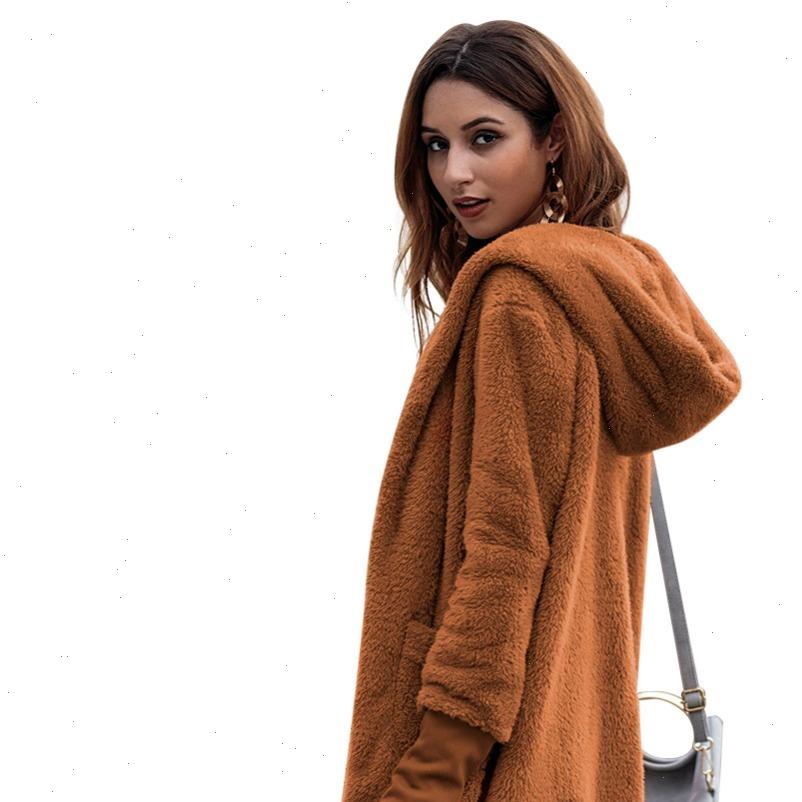 

fashion women sweaters long cardigan warm fur coat autumn winter womens sweater pocket jumper streetwear overcoat pull femme hiver, White;black