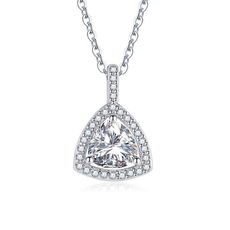 

Pendentif Triangle Collier Diamant Jaune Fête Fiançailles Pour L'été