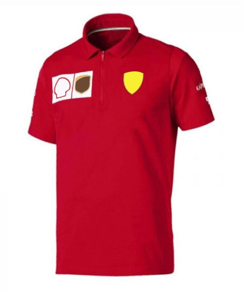 

F1 Formula One racing suit short-sleeved T-shirt summer new team lapel Polo shirt with the same customization